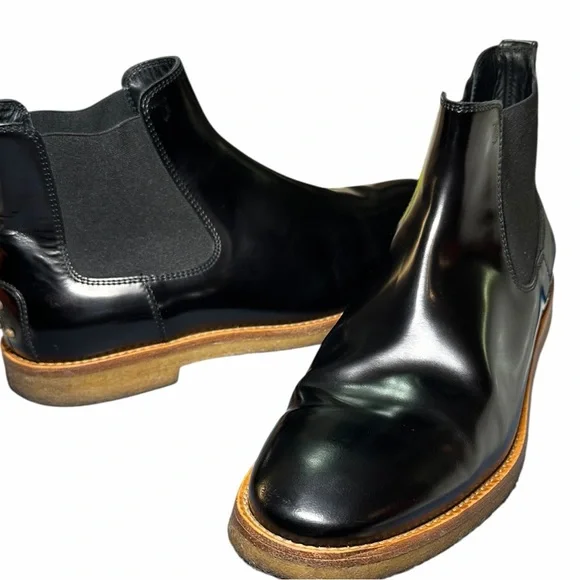 Men’s TOD’S Black Leather Chelsea Boots (Sz 8.5) (VGUC) - Picture 10 of 14